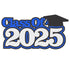 Class of 2025 8 x 4.25 *CUSTOM COLOR* Scrapbook Laser Cut Embellishment by SSC Laser Designs