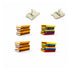 School or Reading Book Scrapbook Brads by Eyelet Outlet - Pkg. of 12