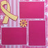 Operation: Save 2nd Base Breast Cancer Awareness (2) - 12 x 12 Pages, Fully-Assembled & Hand-Crafted 3D Scrapbook Premade by SSC Designs (Copy)