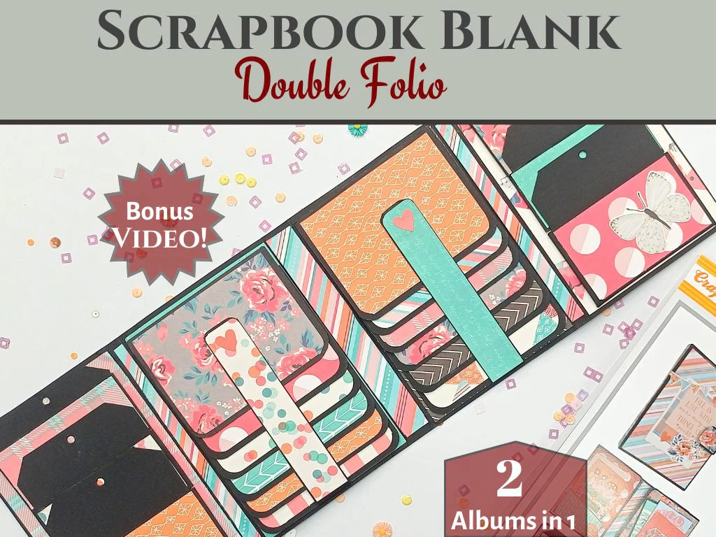 Easy Albums Collection Double Folio Scrapbook Kit by CrafTreat - Set of 2 Albums