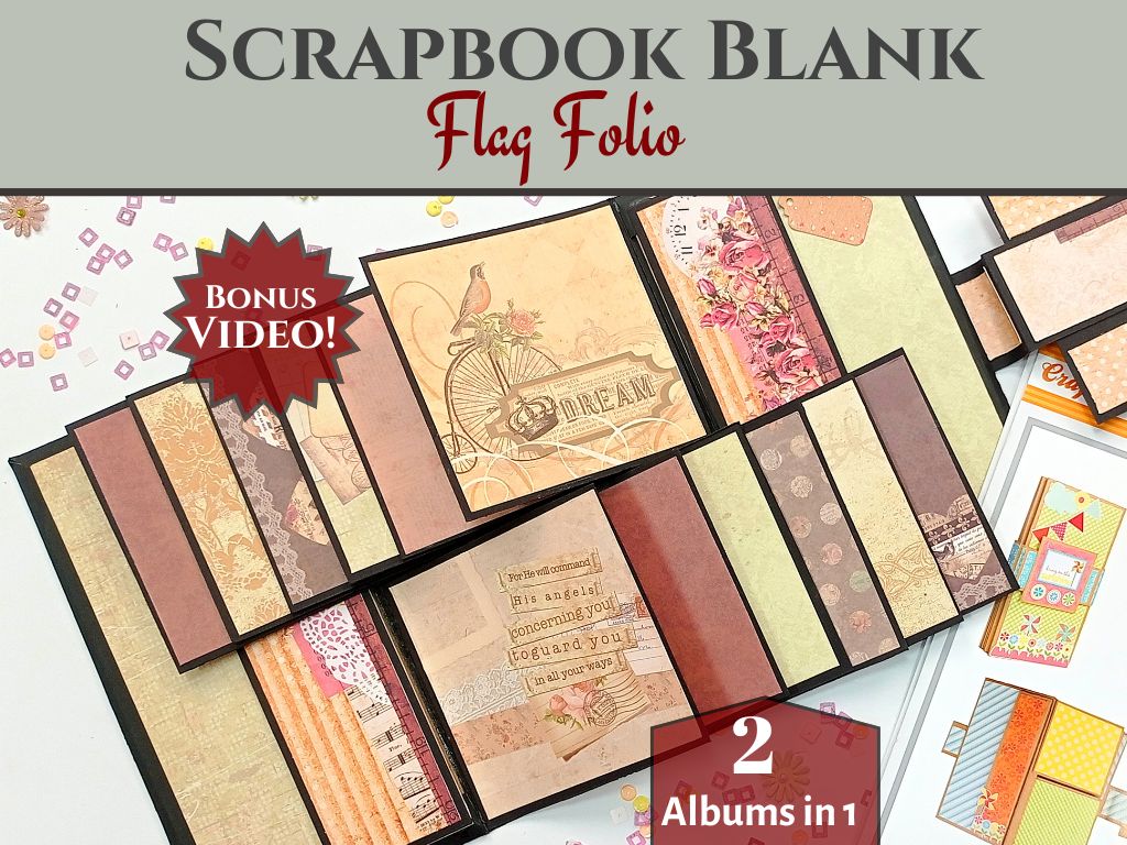 CrafTreat | Easy Albums Collection Flag Folio Scrapbook Kit – Scrapbook ...