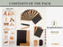 Easy Albums Collection Frame Accordion Inserts Handbag Scrapbook Kit by CrafTreat - Set of 2 Albums