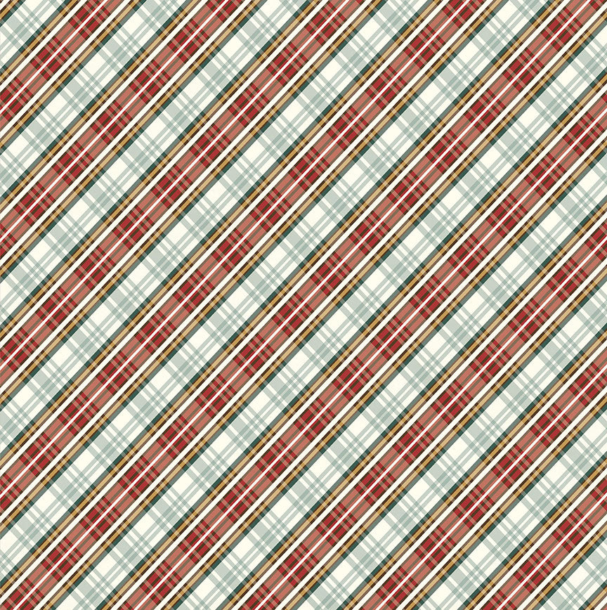 Camping Legends Collection Camp Plaid 12 x 12 Double-Sided Scrapbook Paper by Photo Play Paper