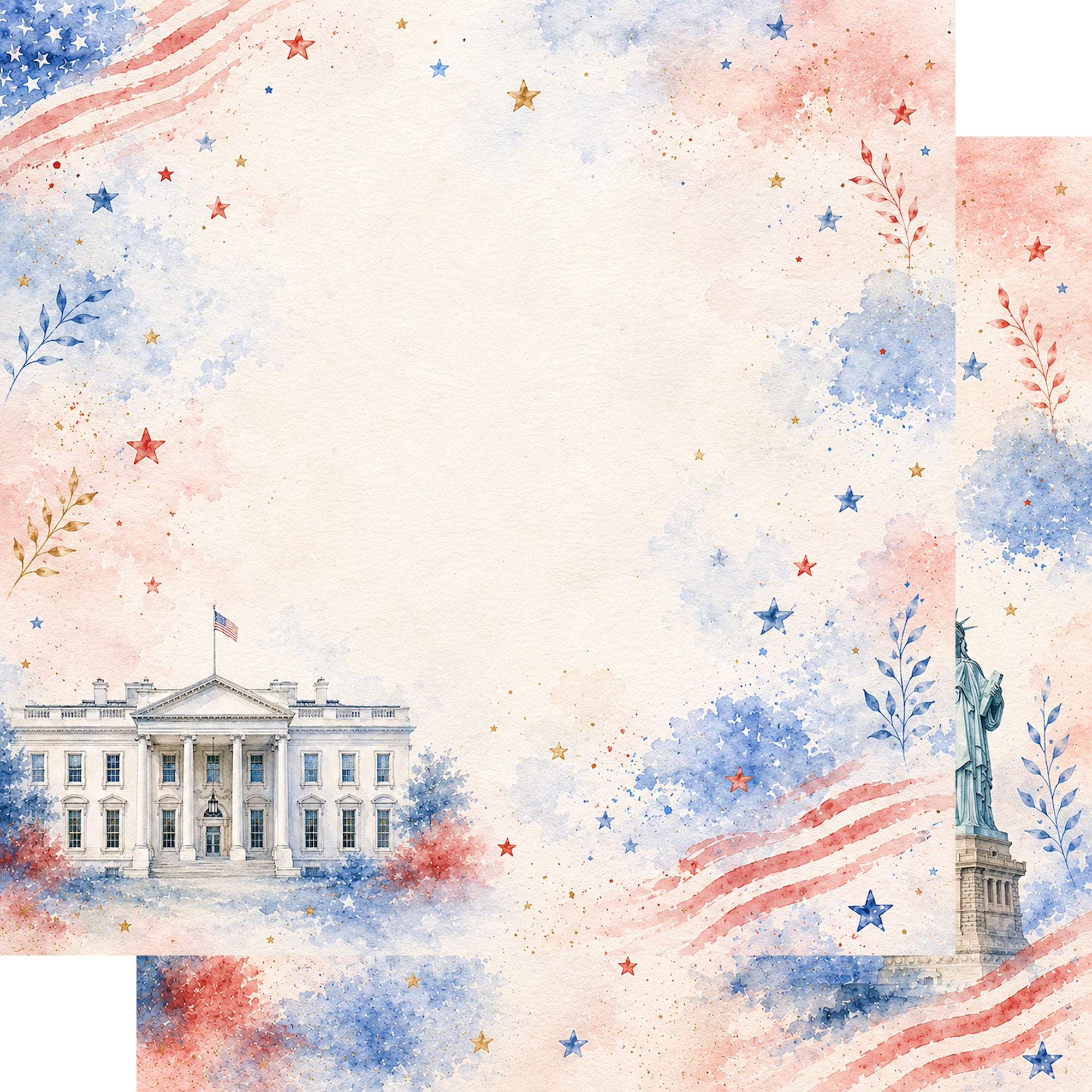 Celebrate America 12 x 12 Scrapbook Paper & Embellishment Kit by SSC Designs