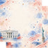 Celebrate America Collection Landmarks of Liberty 12 x 12 Double-Sided Scrapbook Paper by SSC Designs