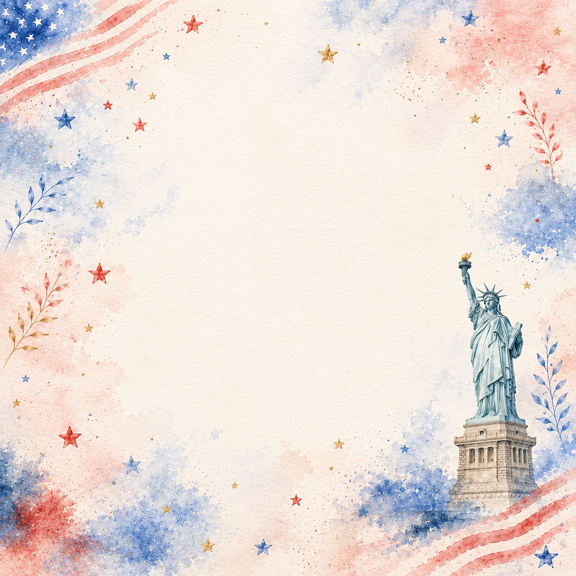 Celebrate America Collection Landmarks of Liberty 12 x 12 Double-Sided Scrapbook Paper by SSC Designs