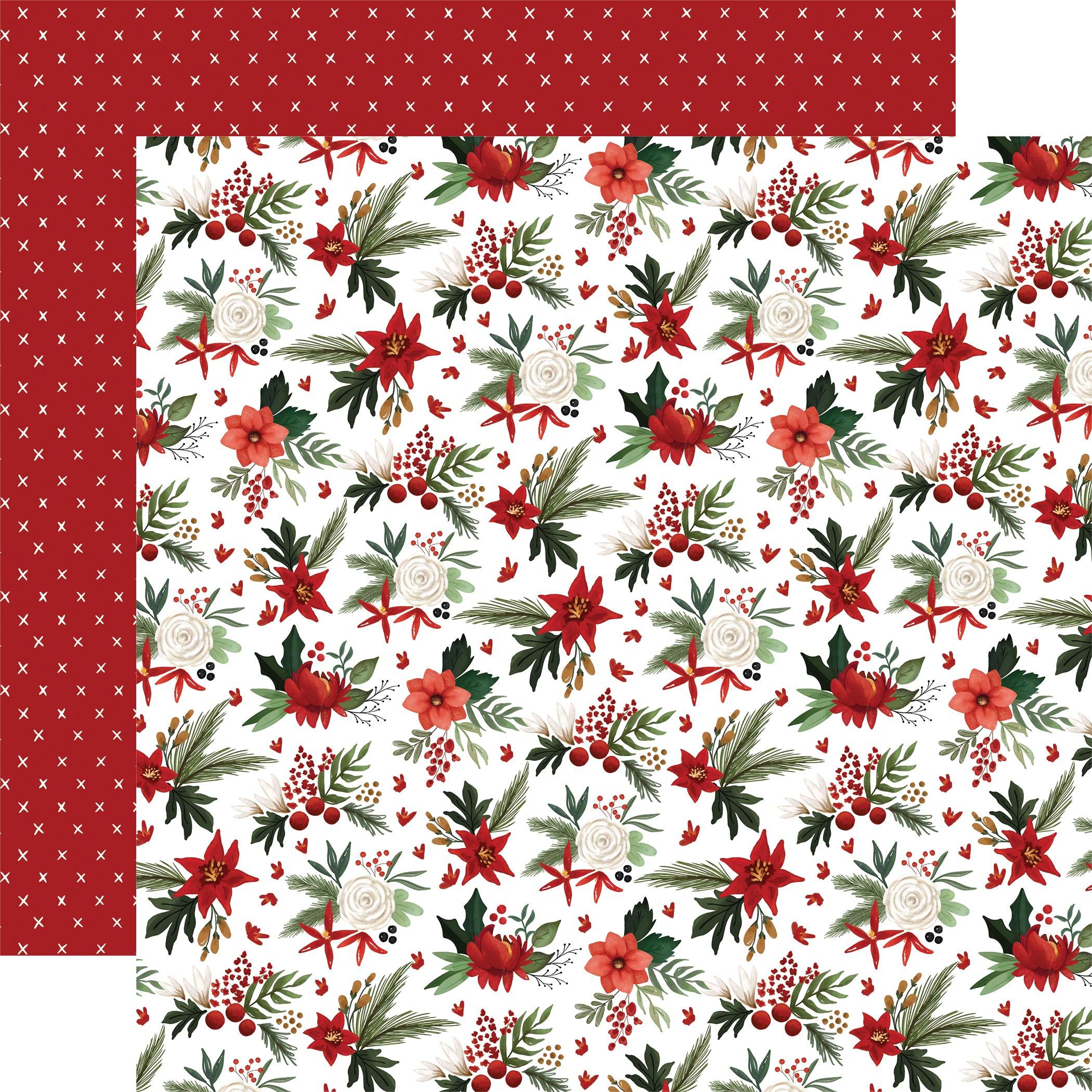 A Wonderful Christmas Collection Deck The Halls  12 x 12 Double-Sided Scrapbook Paper by Carta Bella