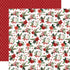 A Wonderful Christmas Collection Deck The Halls  12 x 12 Double-Sided Scrapbook Paper by Carta Bella