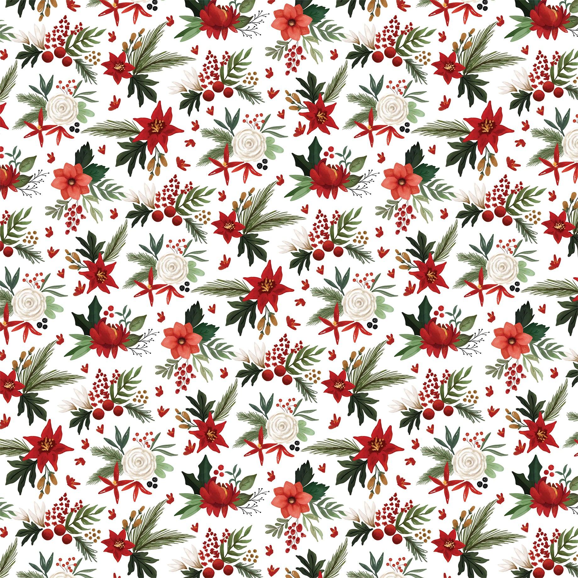 A Wonderful Christmas Collection Deck The Halls 12 x 12 Double-Sided Scrapbook Paper by Carta Bella - Scrapbook Supply Companies