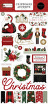A Wonderful Christmas Collection 6 x 12 Scrapbook Chipboard Accents by Carta Bella - Scrapbook Supply Companies