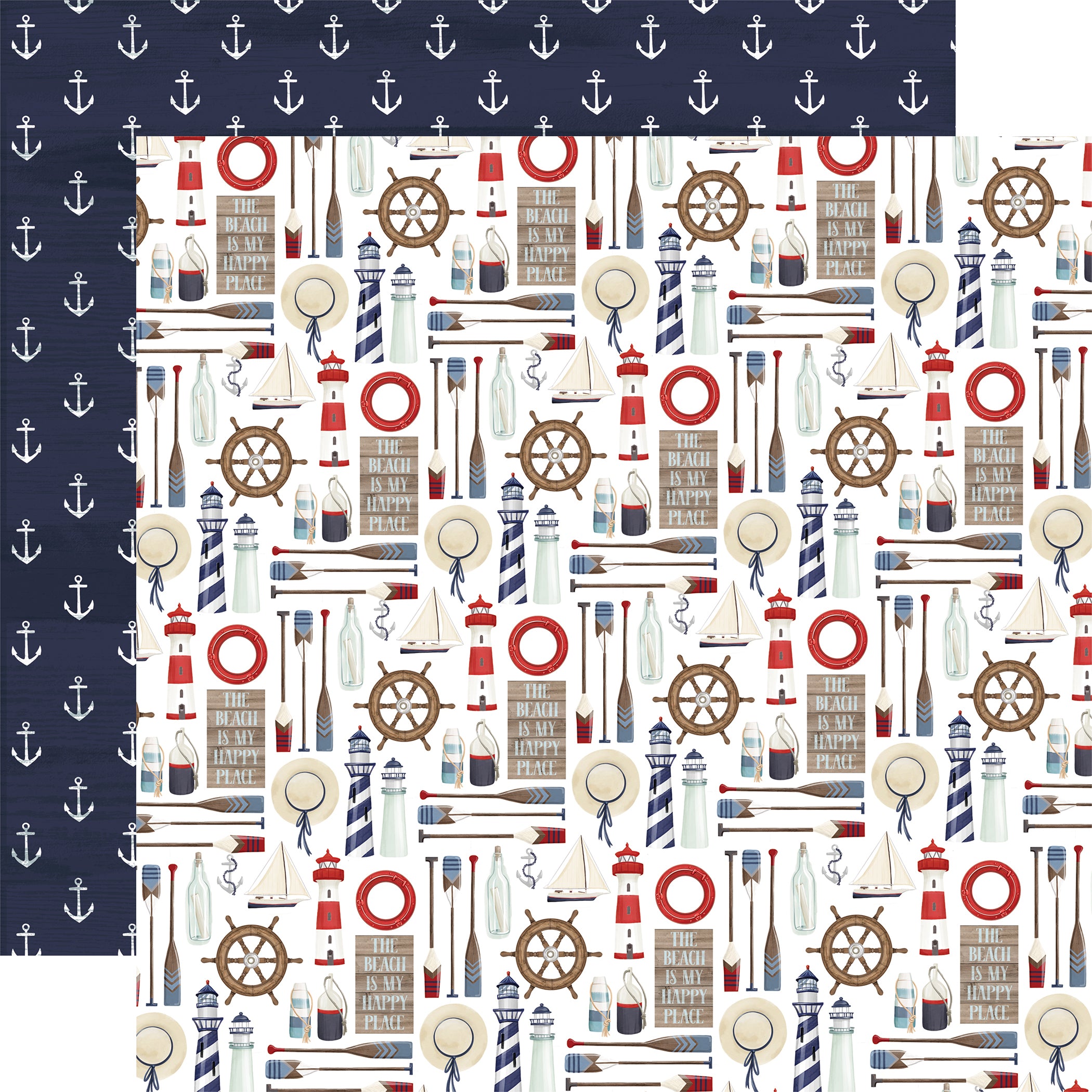 By The Sea Collection 12 x 12 Scrapbook Collection Kit by Carta Bella