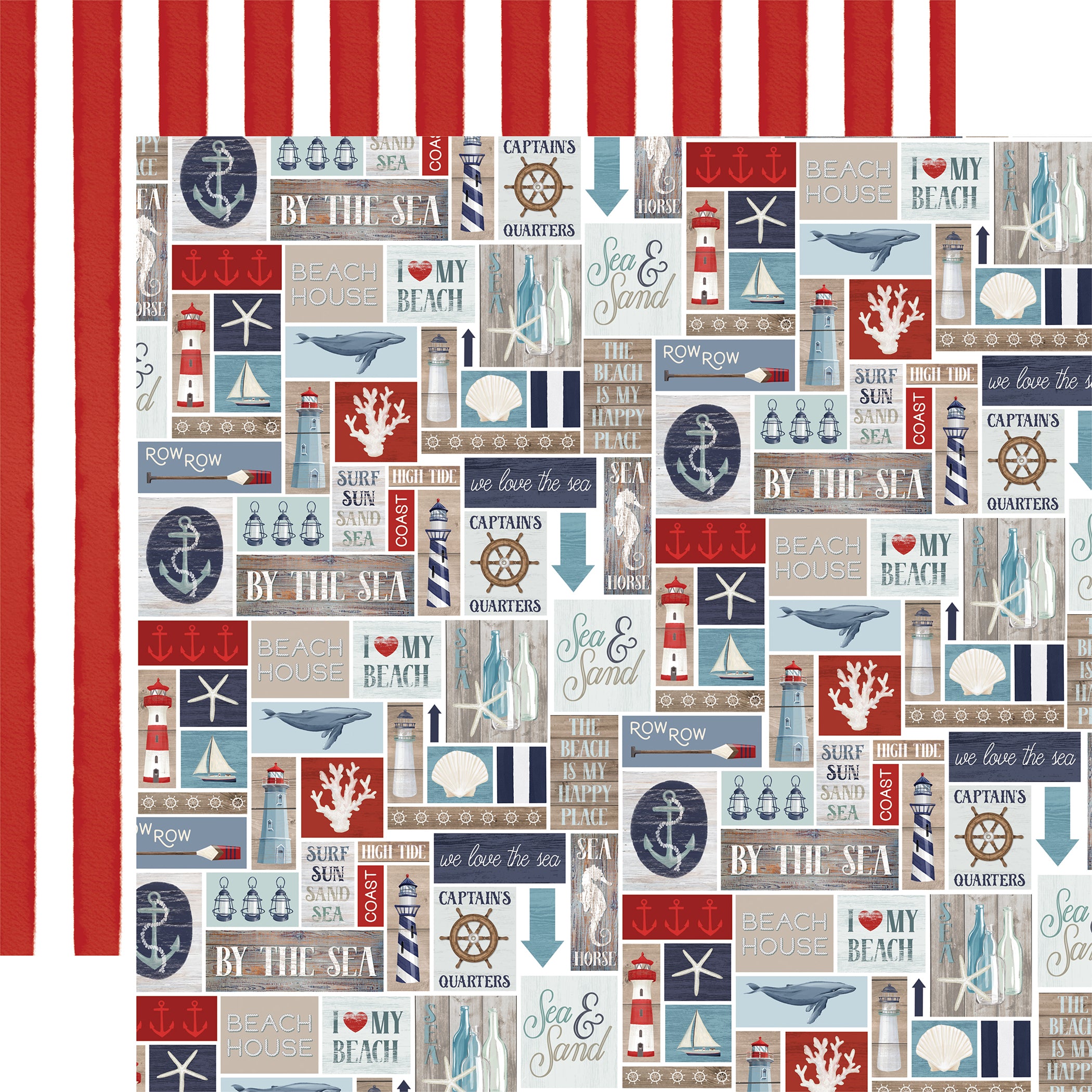 By The Sea Collection 12 x 12 Scrapbook Collection Kit by Carta Bella