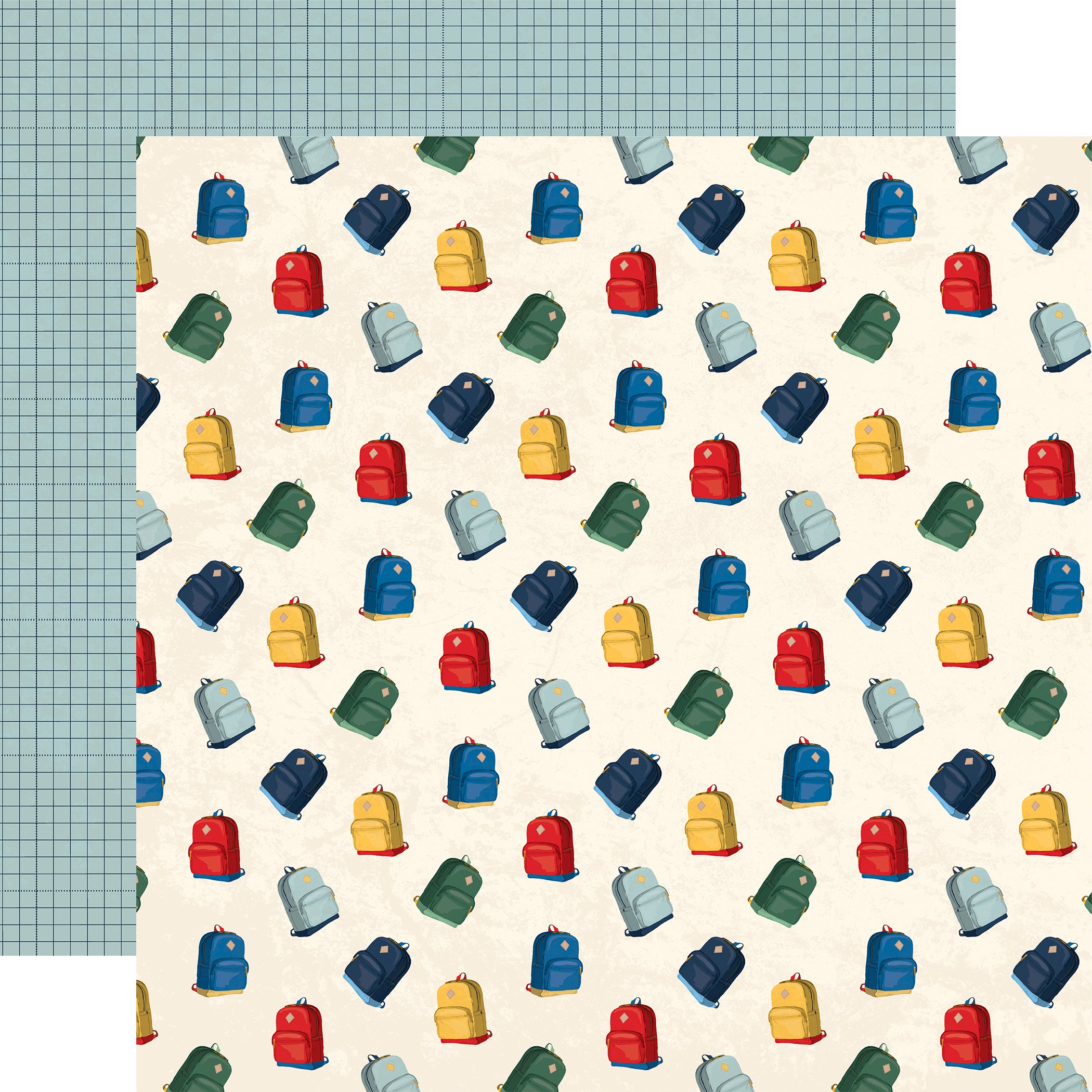 Back to School 12 x 12 Scrapbook Collection Kit by Carta Bella - 13 pieces