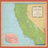 Cartography 1 & 2 Collection California Map 12 x 12 Double-Sided Scrapbook Paper by Carta Bella