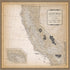 Cartography 1 & 2 Collection California Map 12 x 12 Double-Sided Scrapbook Paper by Carta Bella