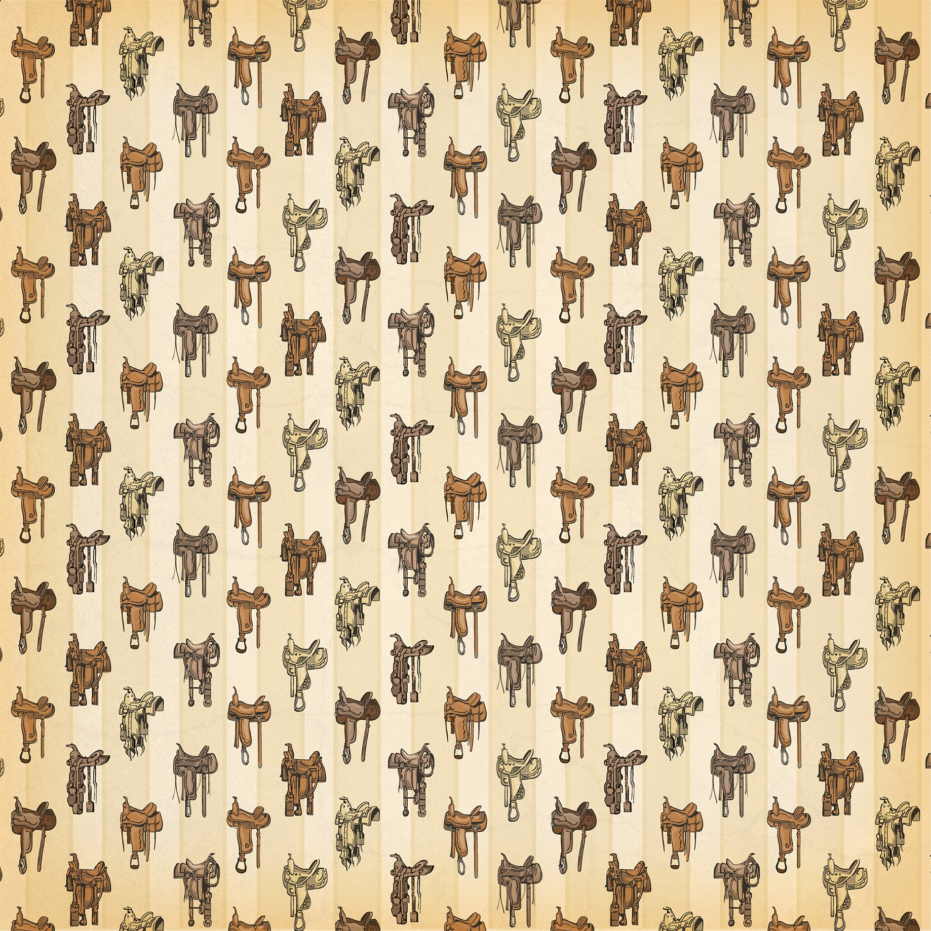 Cowboys Collection Saddle Up 12 x 12 Double-Sided Scrapbook Paper by Echo Park Paper