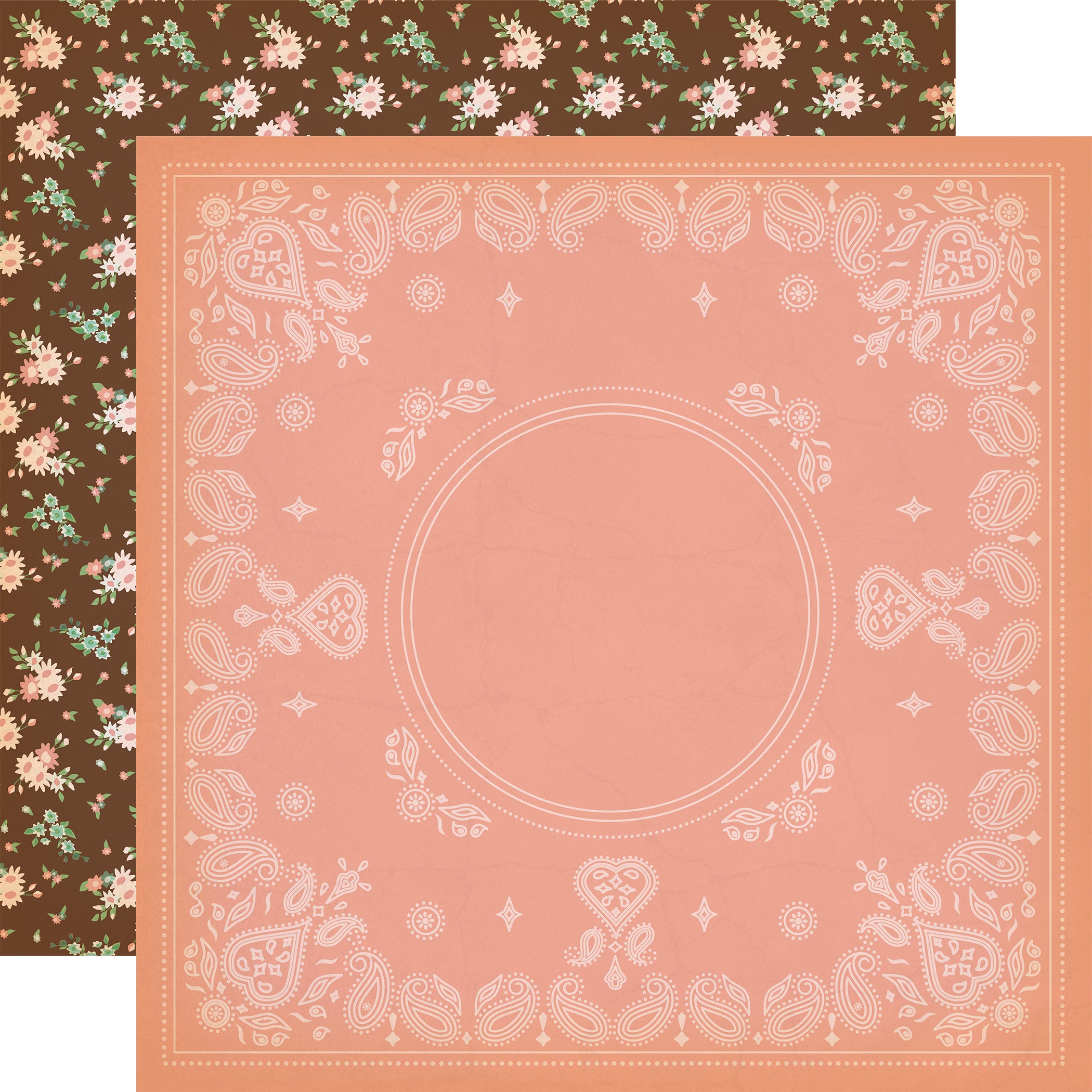 Cowgirl Collection 12 x 12 Scrapbook Collection Kit by Carta Bella - 13 Pieces