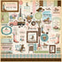 Cowgirl Collection 12 x 12 Scrapbook Collection Kit by Carta Bella - 13 Pieces