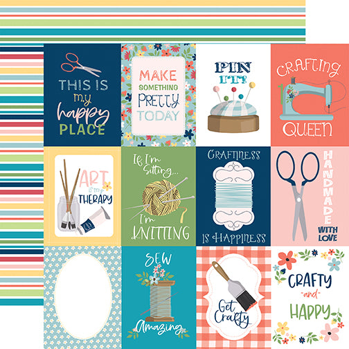 Craft & Create Scrapbook Paper & Sticker Collection Kit by Carta Bella - 13 Pieces