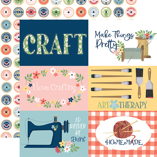 Craft & Create Scrapbook Paper & Sticker Collection Kit by Carta Bella - 13 Pieces
