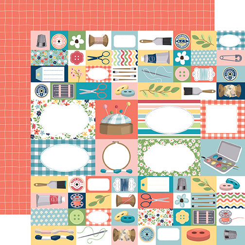 Craft & Create Scrapbook Paper & Sticker Collection Kit by Carta Bella - 13 Pieces