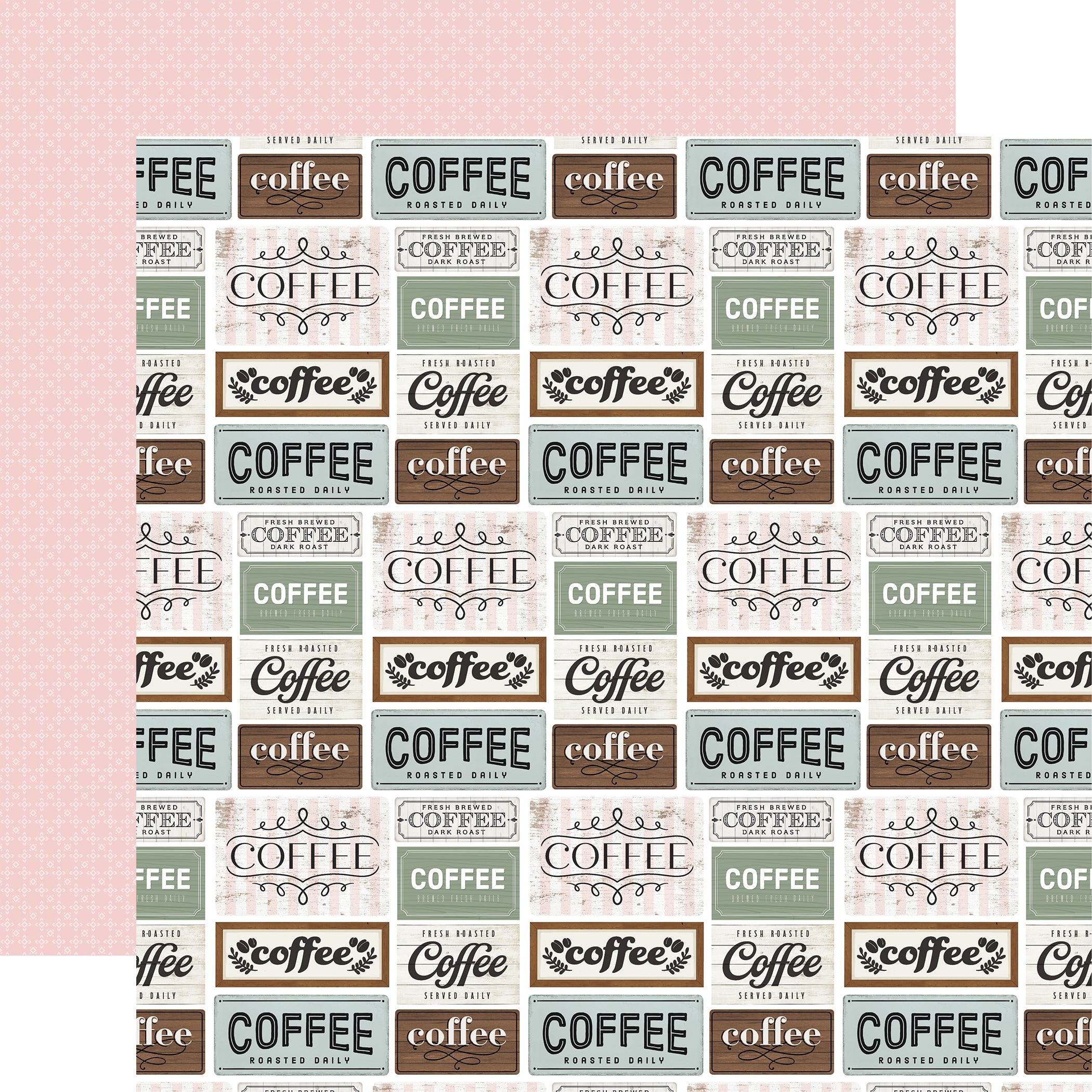 Coffee Shop 12 x 12 Scrapbook Collection Kit by Carta Bella - 13 Pieces