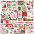 Christmas Village Collection 12 x 12 Double-Sided Scrapbook Collection Kit by Carta Bella - 13 Pieces