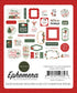 Christmas Village Collection Ephemera Scrapbook Embellishments by Carta Bella
