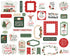 Christmas Village Collection Ephemera Scrapbook Embellishments by Carta Bella