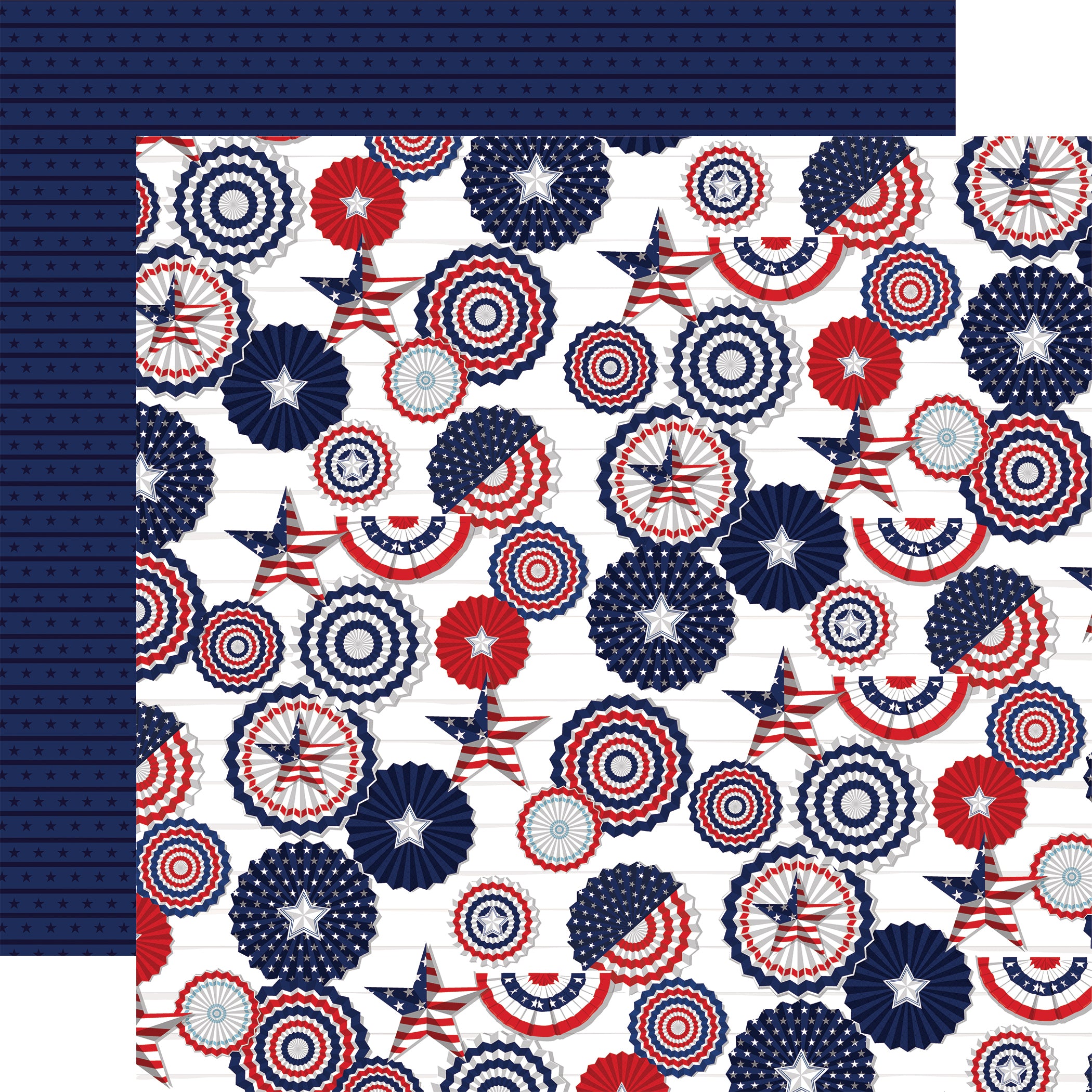 Fourth of July Collection 12 x 12 Scrapbook Paper & Sticker Pack by Carta Bella