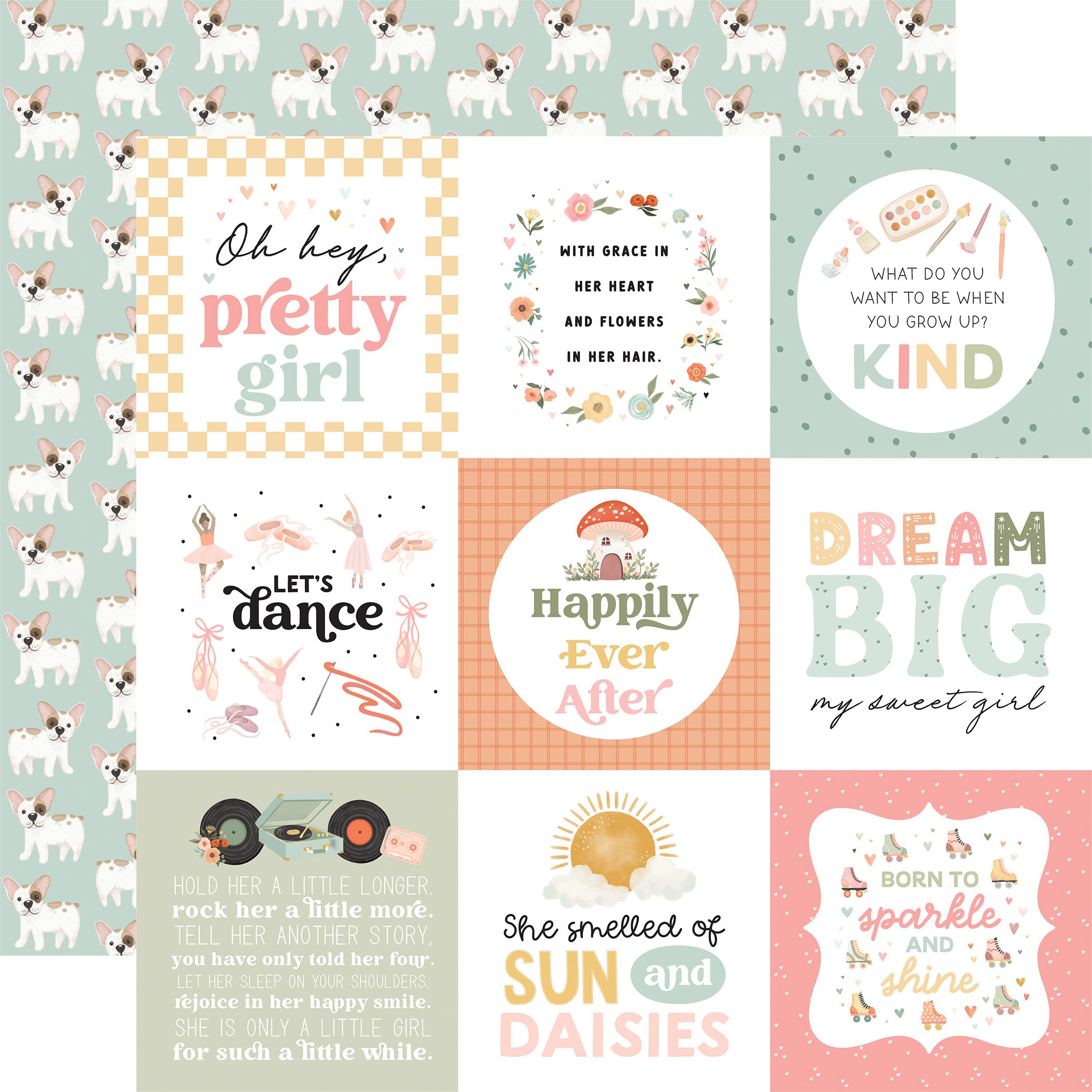 That's My Girl 12 x 12 Scrapbook Collection Kit by Carta Bella - 13 Pieces