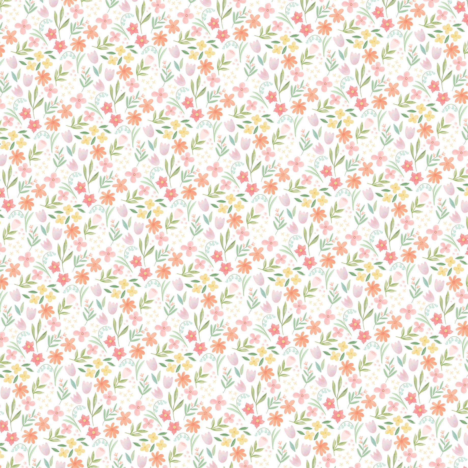 Here Comes Easter Collection Easter Journaling Cards 12 x 12 Double-Sided Scrapbook Paper by Carta Bella