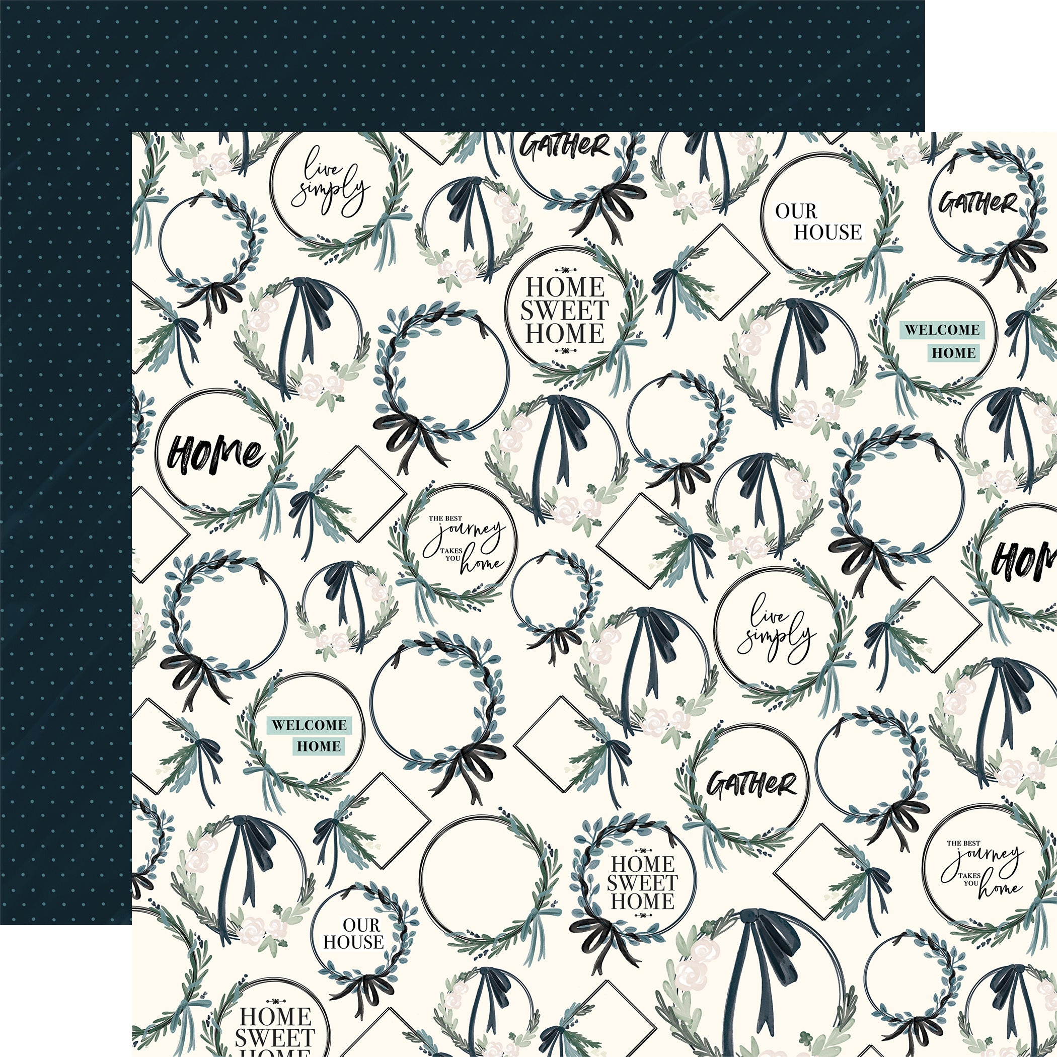 Home Again Scrapbook Paper & Sticker Collection Kit by Carta Bella - 13 Pieces
