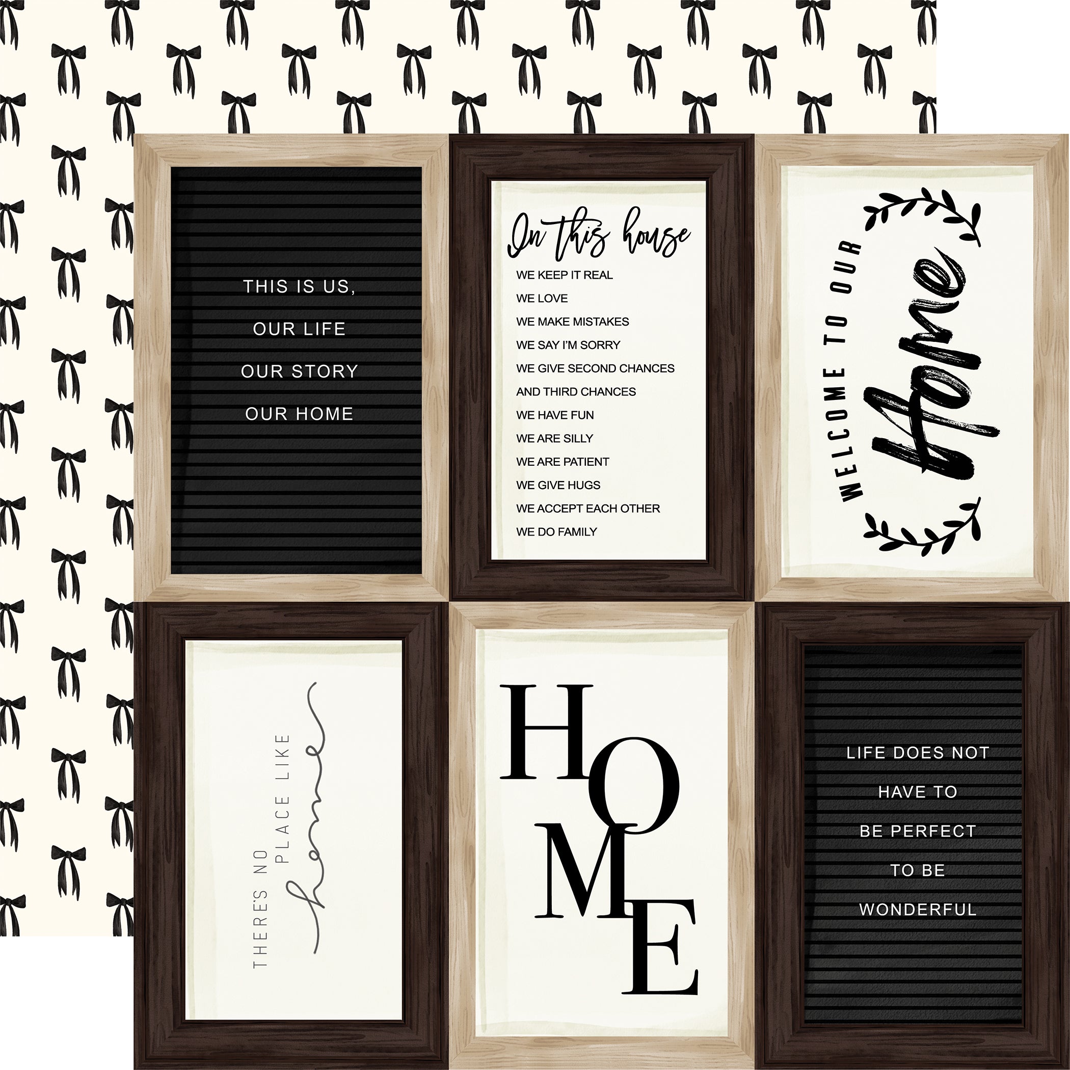 Home Again Scrapbook Paper & Sticker Collection Kit by Carta Bella - 13 Pieces