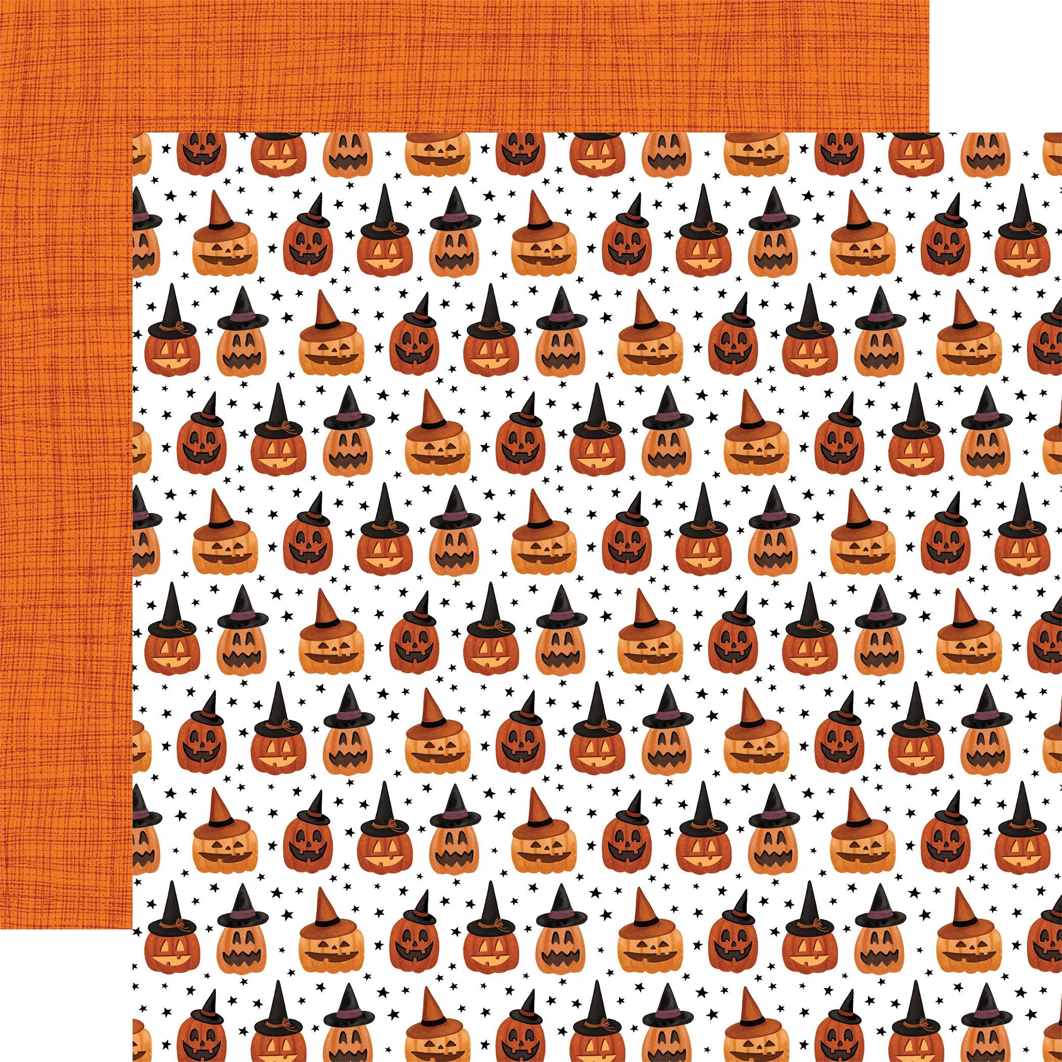Halloween Collection Jack-O-Lanterns 12 x 12 Double-Sided Scrapbook Paper by Carta Bella