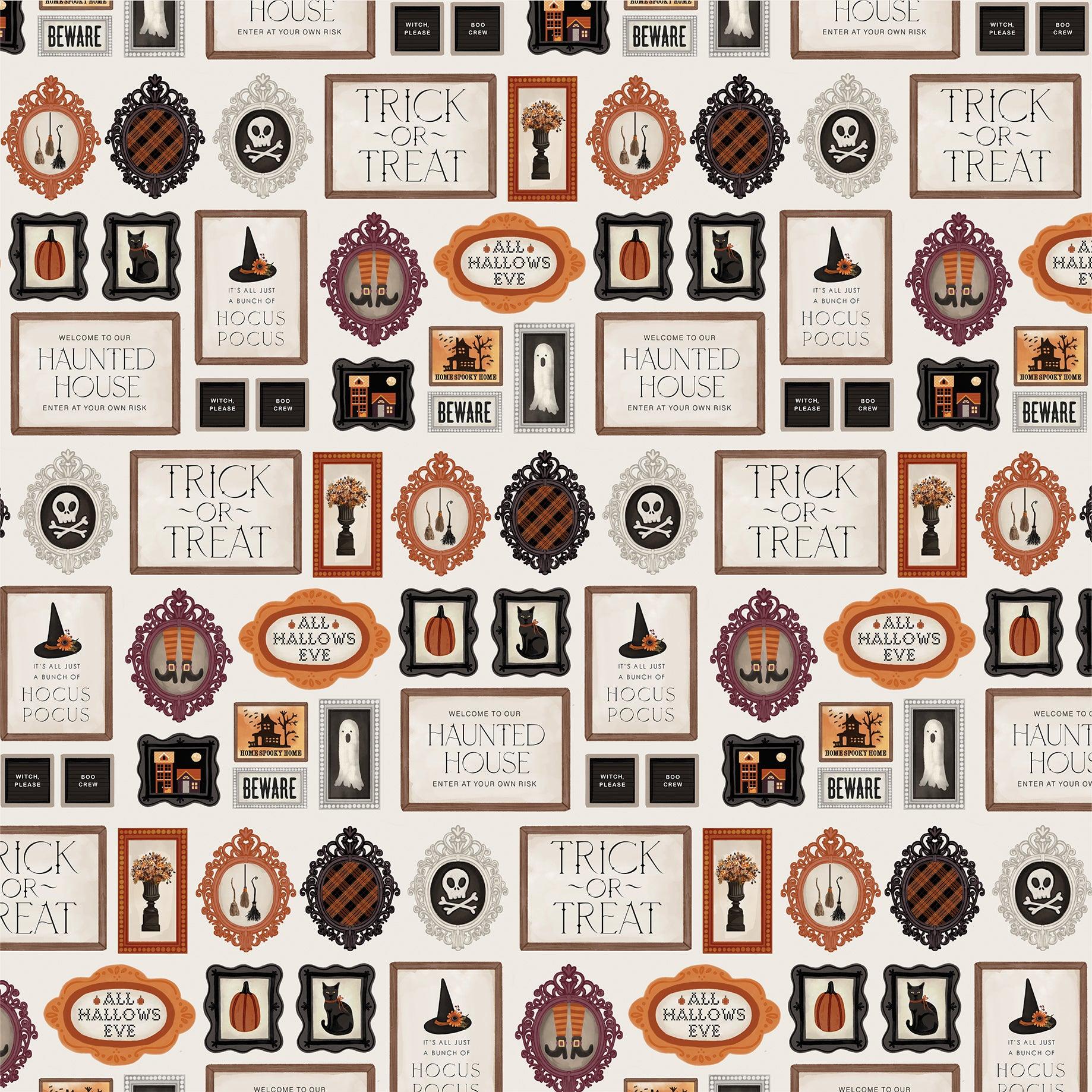 Halloween Collection All Hallows Eve 12 x 12 Double-Sided Scrapbook Paper by Carta Bella - Scrapbook Supply Companies