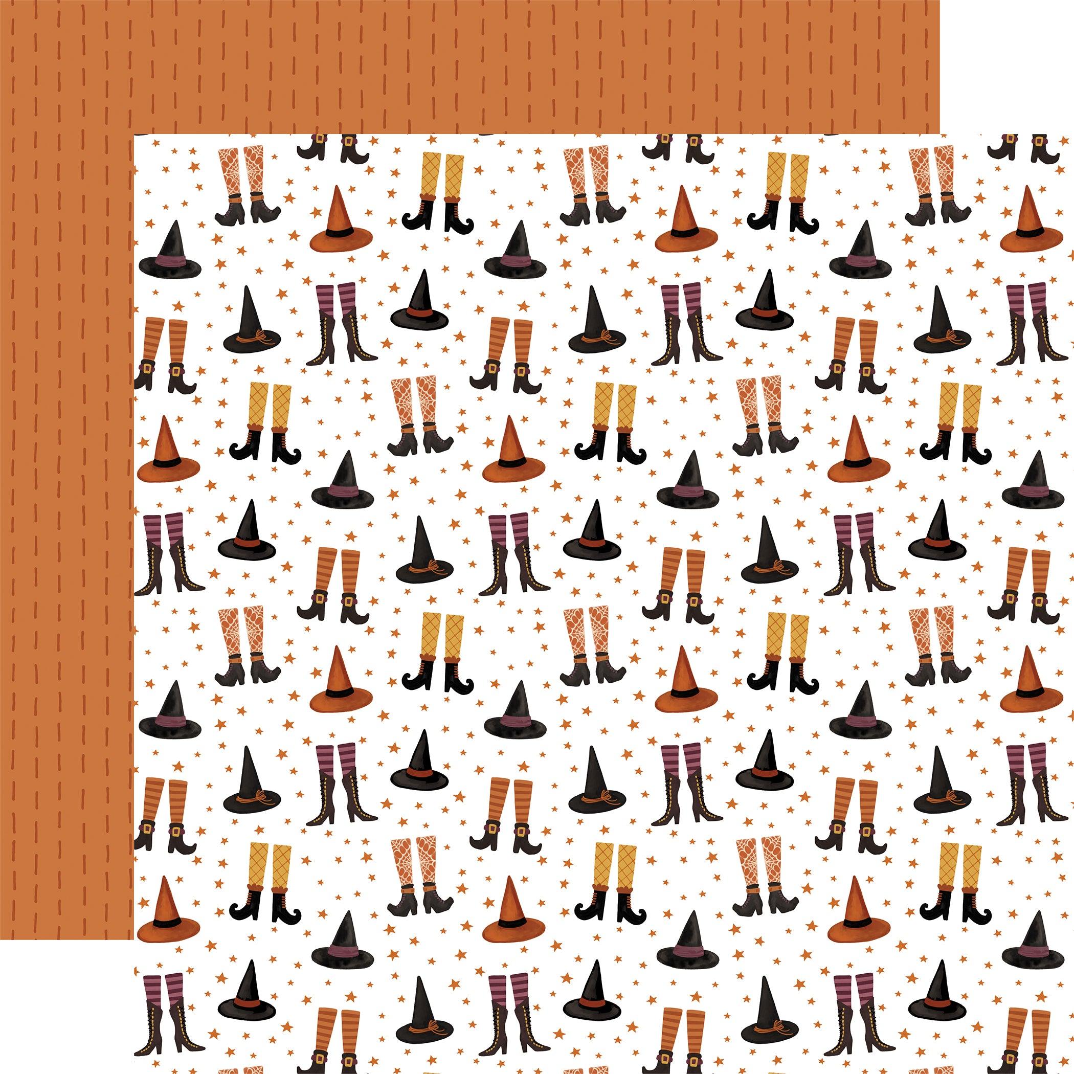 Halloween Collection Witchcraft Wardrobe 12 x 12 Double-Sided Scrapbook Paper by Carta Bella