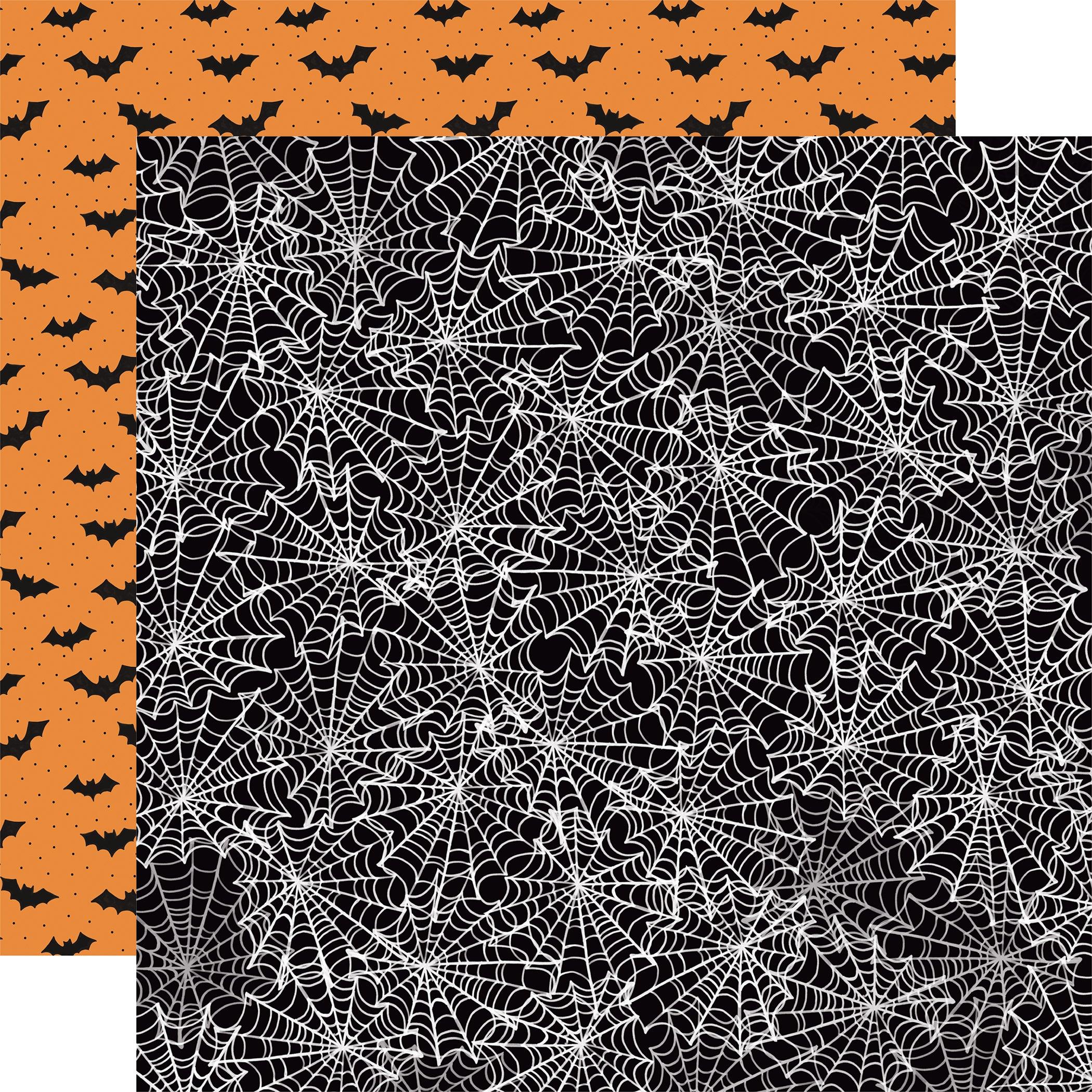 Halloween Collection Winding Webs 12 x 12 Double-Sided Scrapbook Paper by Carta Bella - Scrapbook Supply Companies
