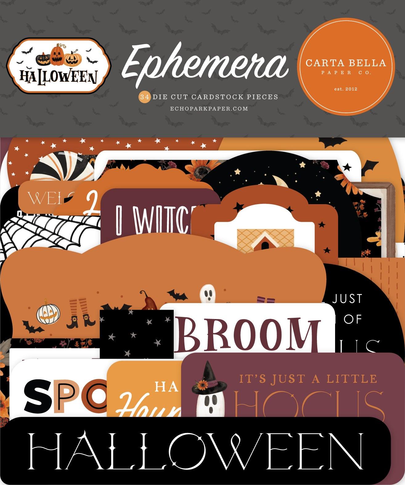 Halloween Collection Scrapbook Ephemera by Carta Bella - Scrapbook Supply Companies