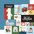 Italy Scrapbook Paper & Sticker  Collection Kit by Carta Bella - 13 Pieces