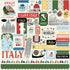 Italy Scrapbook Paper & Sticker  Collection Kit by Carta Bella - 13 Pieces