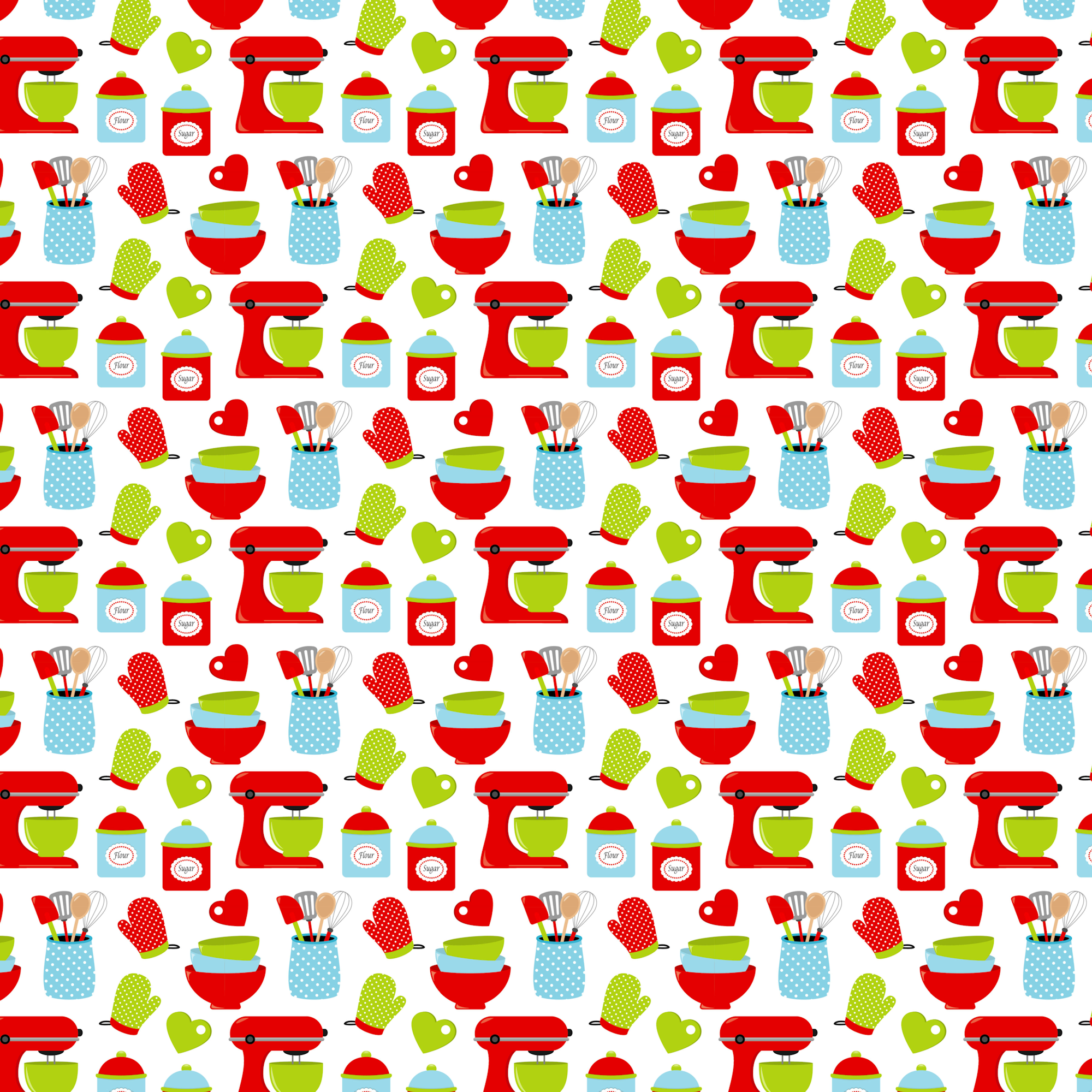 Christmas Baking Collection Mix It Up 12 x 12 Double-Sided Scrapbook Paper by SSC Designs