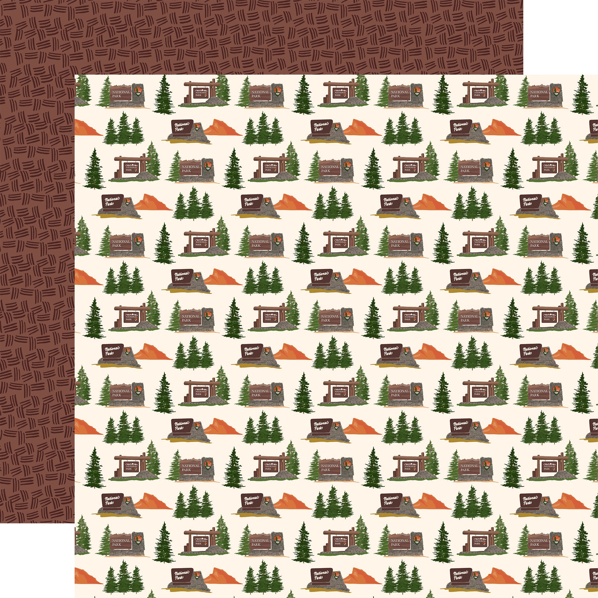 National Parks 12 x 12 Scrapbook Collection Kit by Carta Bella - 13 Pieces