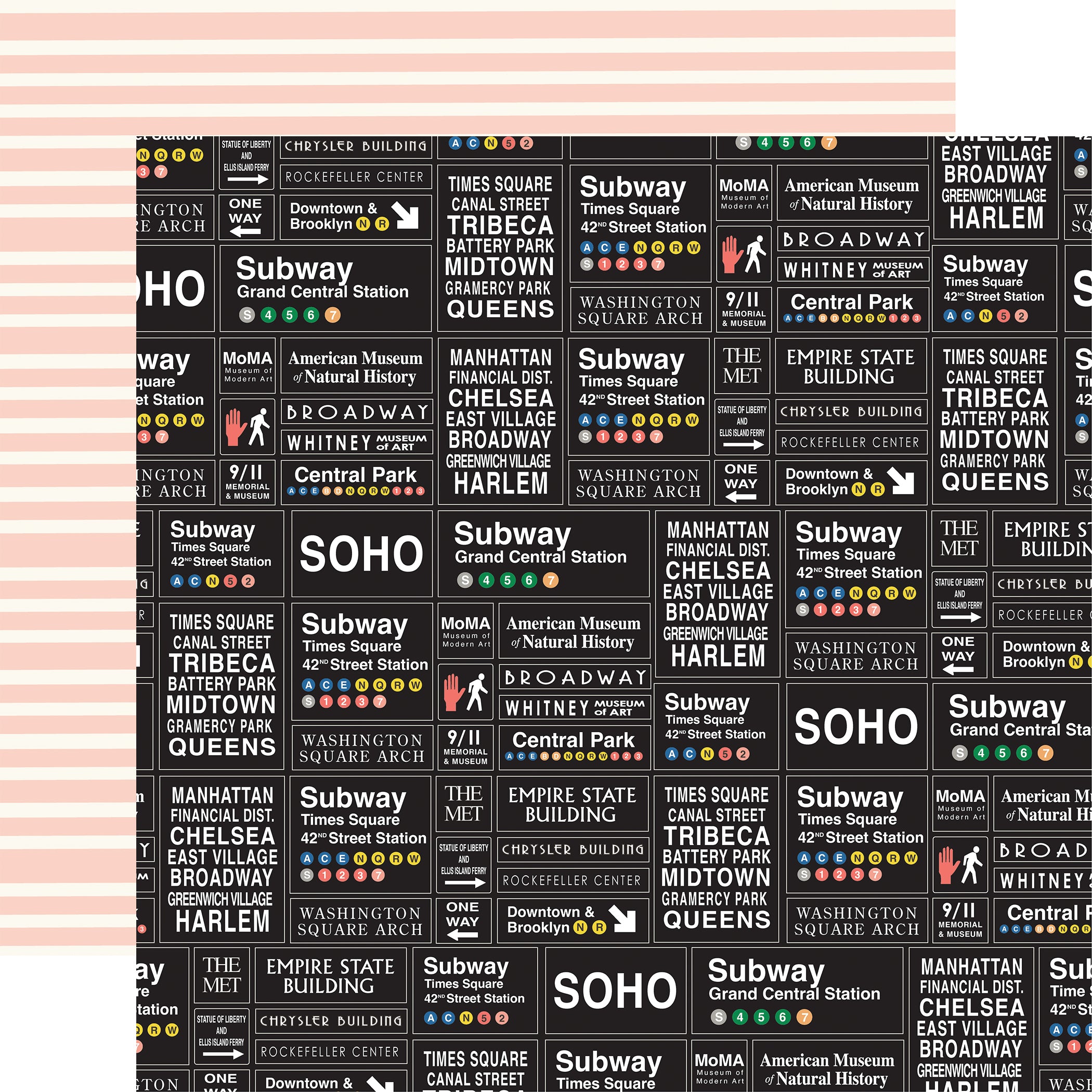 New York City Scrapbook Paper & Sticker  Collection Kit by Carta Bella - 13 Pieces