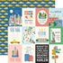New York City Scrapbook Paper & Sticker  Collection Kit by Carta Bella - 13 Pieces