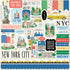 New York City Scrapbook Paper & Sticker  Collection Kit by Carta Bella - 13 Pieces