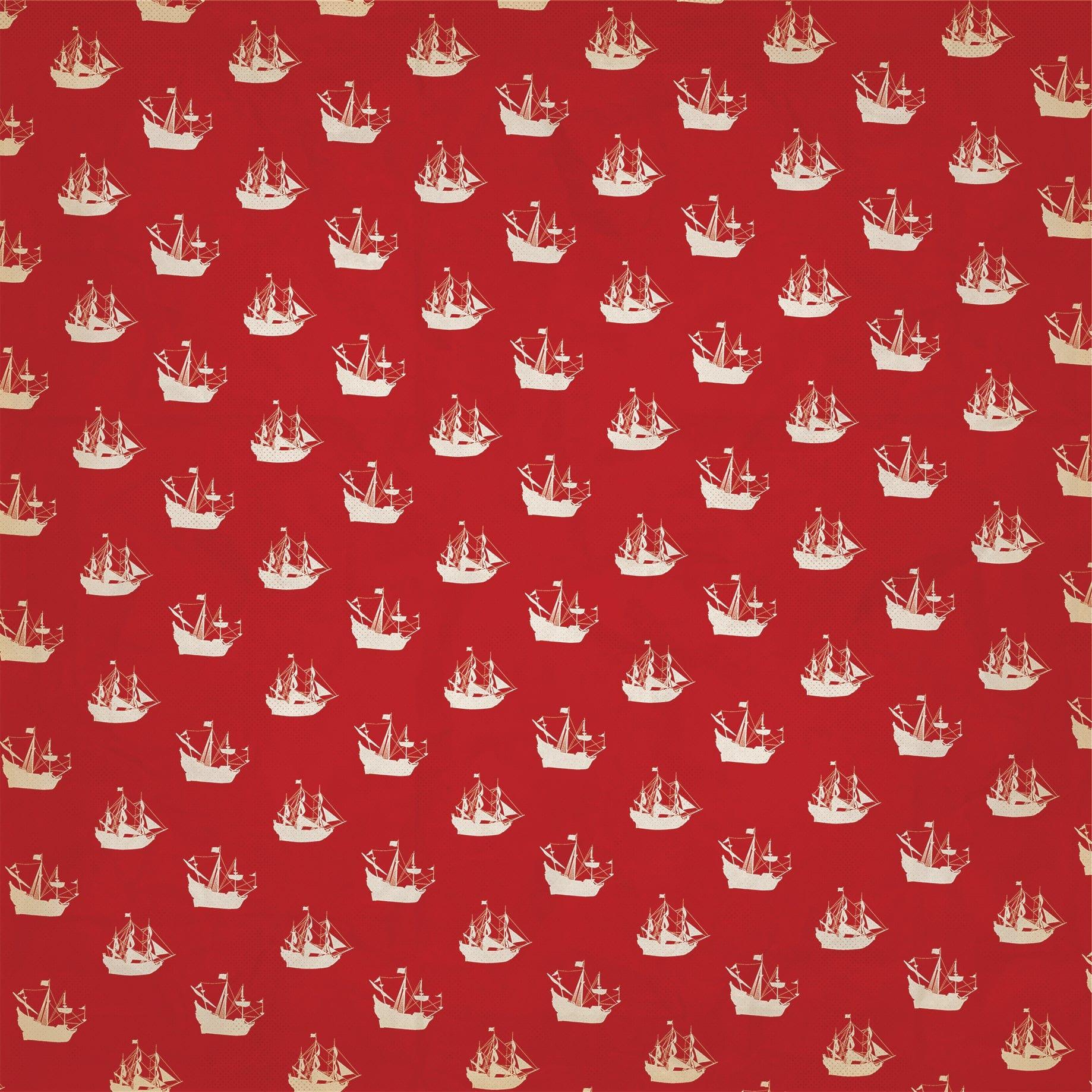 Pirates Collection X Marks The Spot 12 x 12 Double-Sided Scrapbook Paper by Carta Bella - Scrapbook Supply Companies