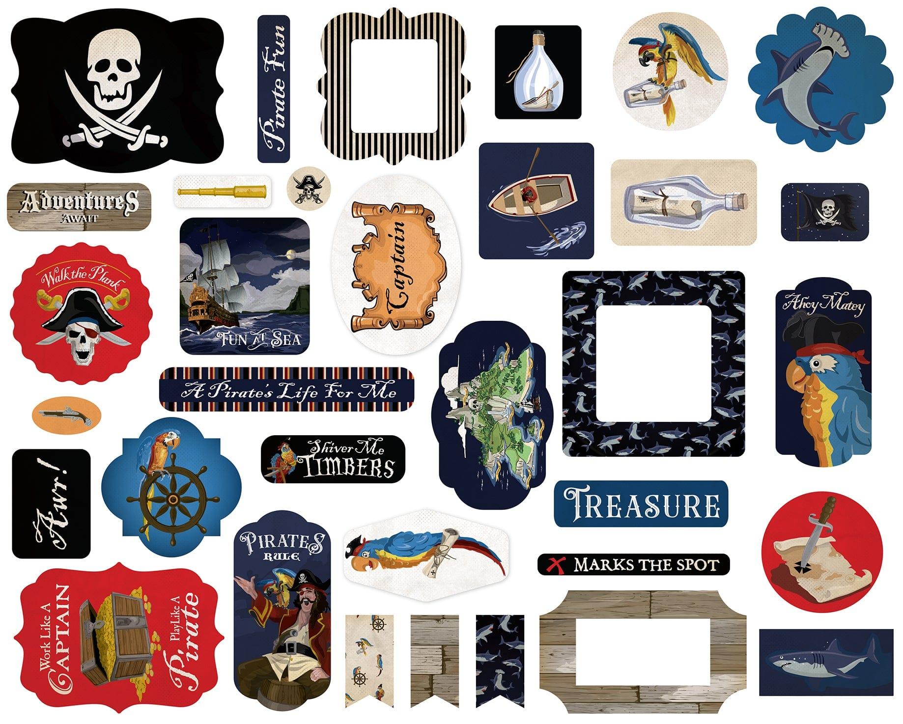 Pirates Collection Scrapbook Ephemera by Carta Bella - Scrapbook Supply Companies