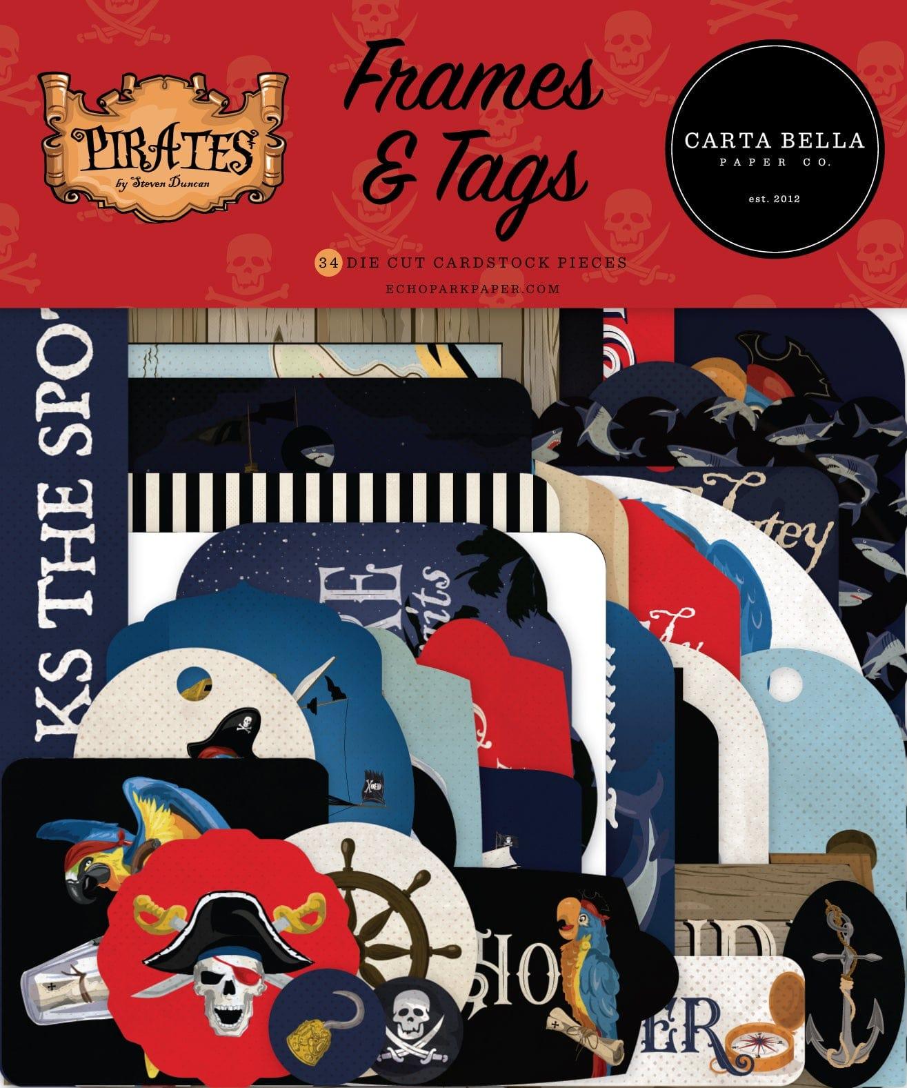 Pirates Collection Scrapbook Tags by Carta Bella - Scrapbook Supply Companies