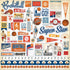 Slam Dunk Collection 12 x 12 Scrapbook Sticker Sheet by Echo Park Paper